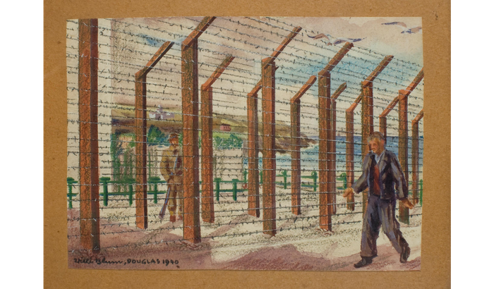  Image from iMuseum: Hutchinson Internment Camp, Hutchinson Square, Douglas by Willi Blum