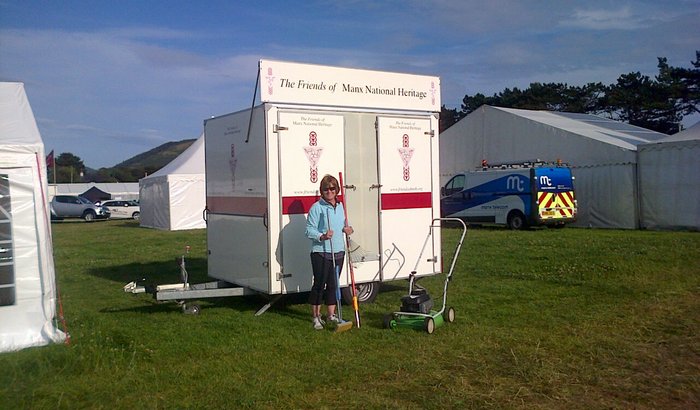 Setting up for the Royal Show