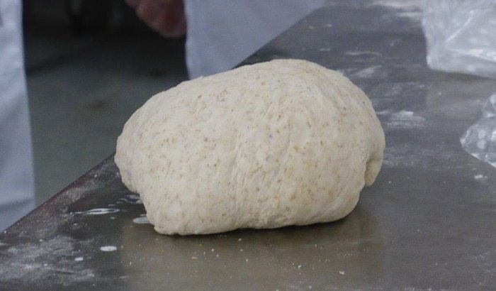 Sourdough loaf before