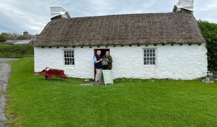 Margaret Rayer & Julia Cullen at Cregneash