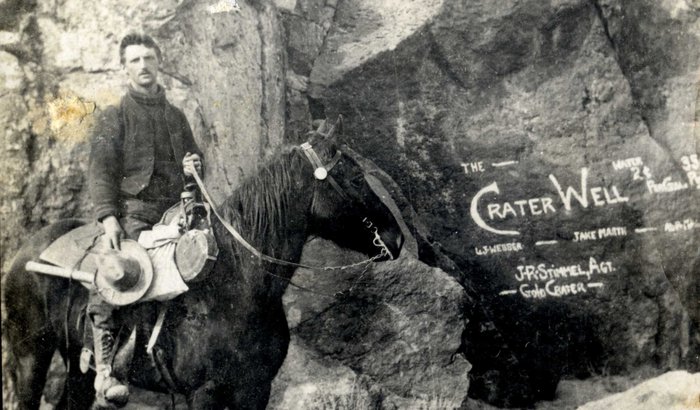 PG/14530/7 Marshall Ward at Gold Crater Well. Copyright: Manx National Heritage.